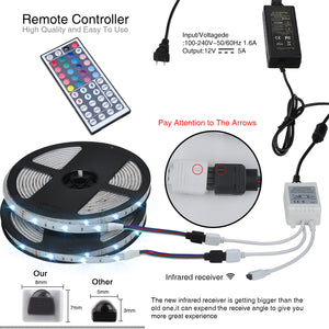 COSANSYS LED Streifen 10M RGB LED Strip 5050 300LEDs IP65