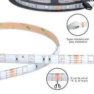 COSANSYS LED Strip RGB LED Streifen Set 5M SMD 5050 IP65 300LED